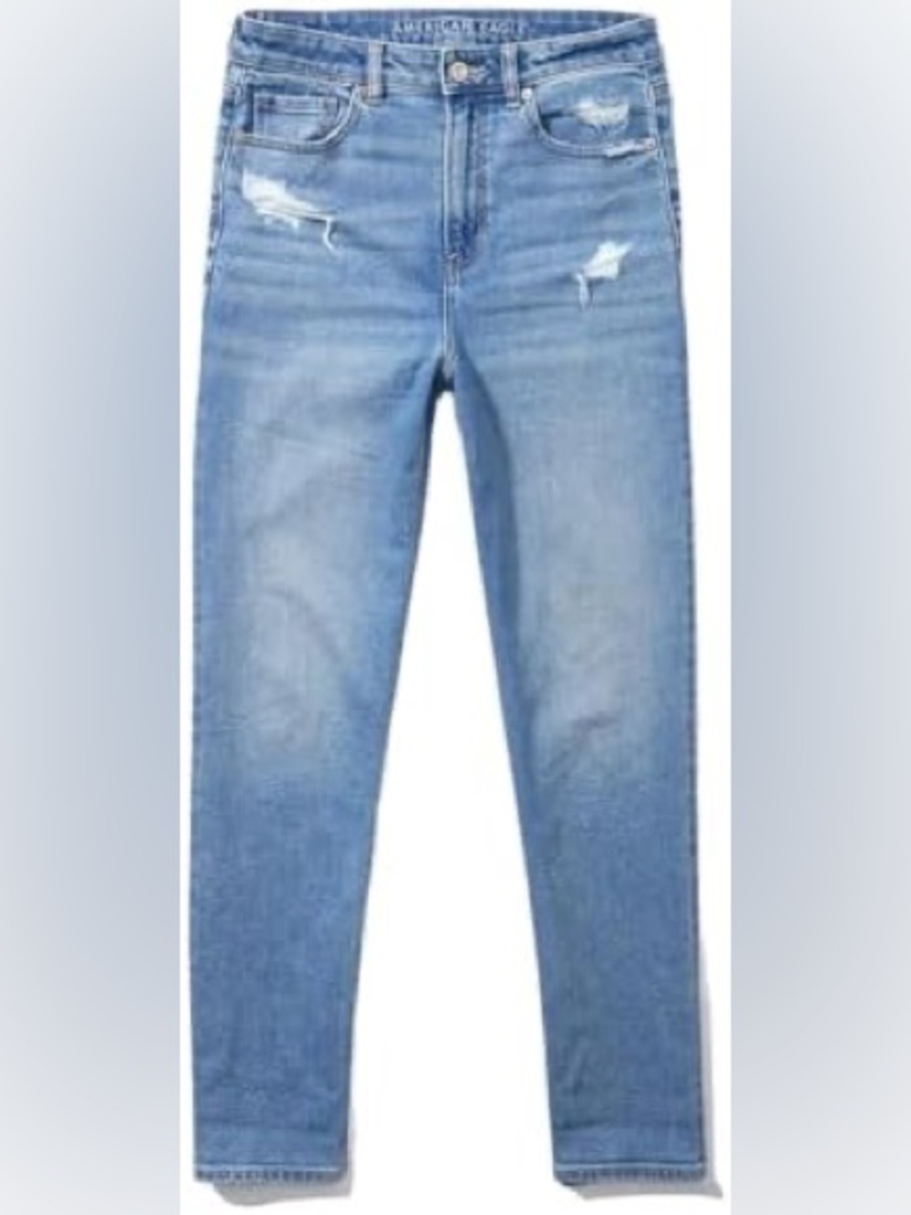 American Eagle stretch mom Jean high-rise light washed denim size 2